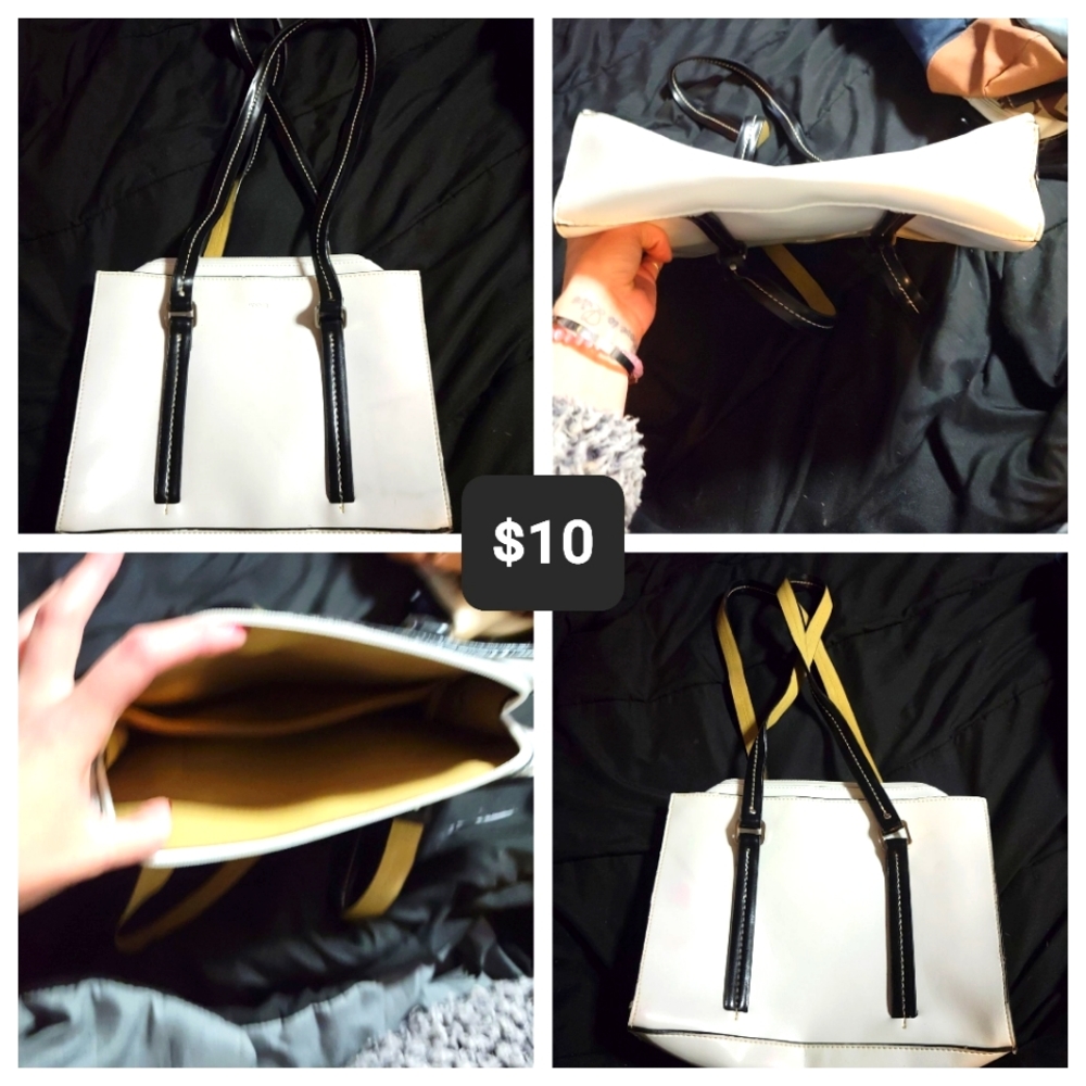 Class White and Black Tote